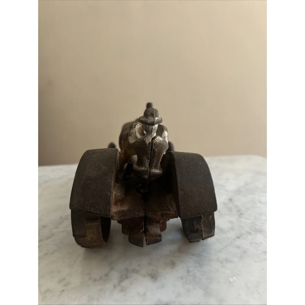 Antique Fordson Cast Iron Tractor with Driver by Arcade Manufacturing Company